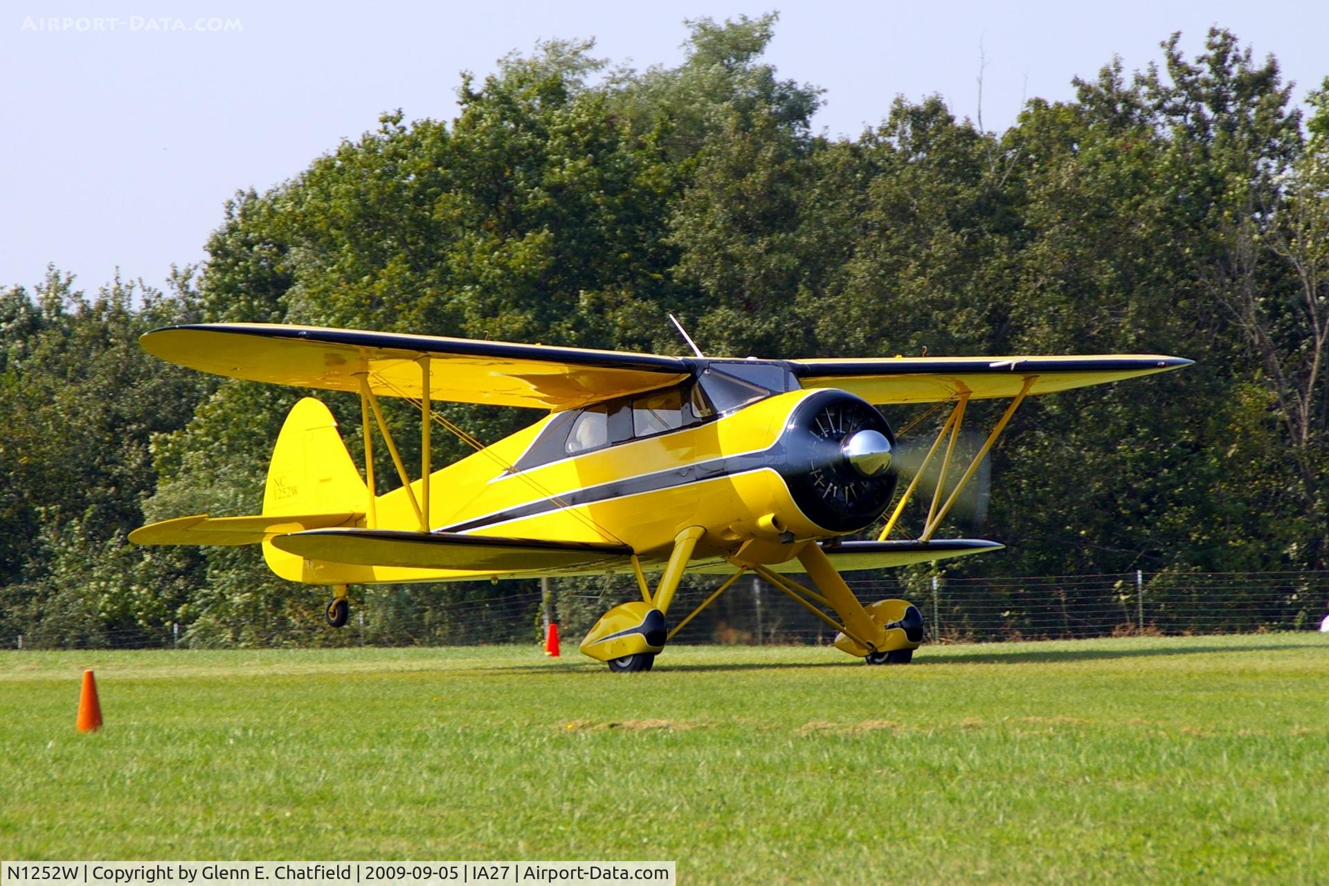 N1252W, 1941 Waco SRE C/N 5153, At the Antique Airplane Association Fly In.  Was UC-72C 42-68341