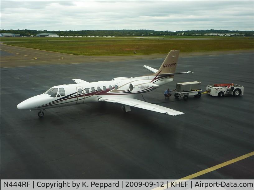 N444RF, 2001 Cessna 560 Citation Encore C/N 560-0559, Volo Aviation ramp during engine start