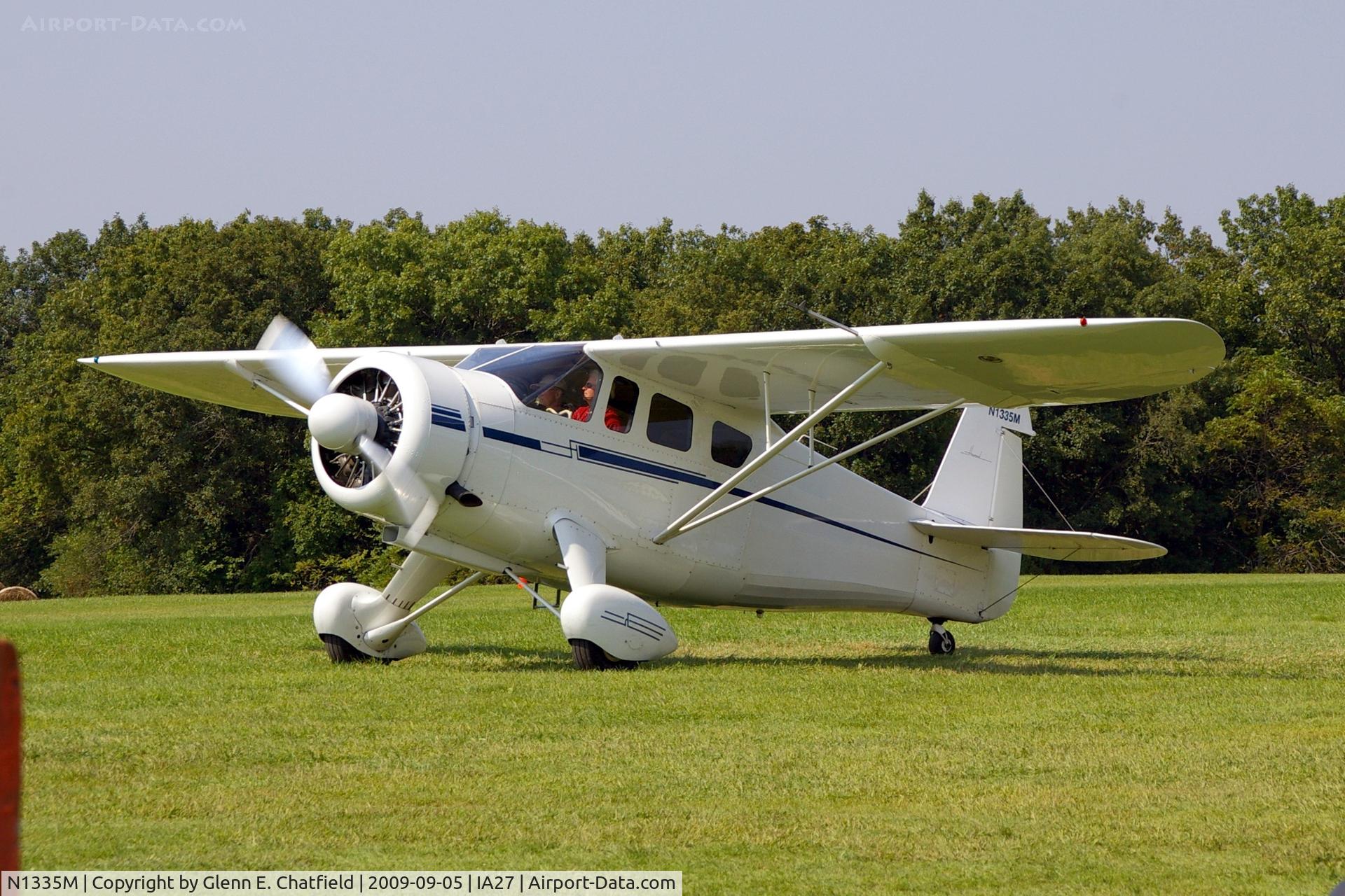 N1335M, 1943 Howard Aircraft DGA-15P C/N 29510, At the Antique Airplane Association Fly In.  NH-1 29510