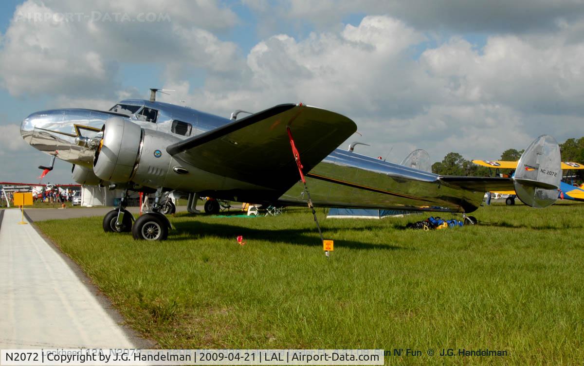 N2072, 1936 Lockheed 12A Electra Junior C/N 1208, at  Sun N' Fun 2009