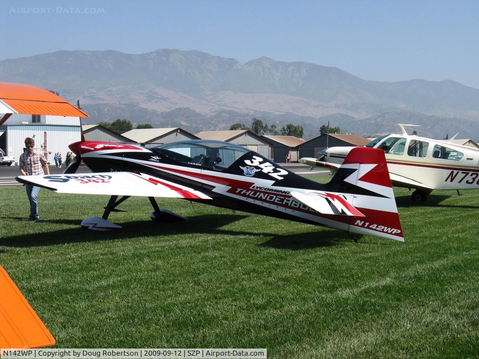 N142WP, 2008 XtremeAir XA-42 Sbach 342 C/N 004, 2008 XtremeAir Gmbh Sbach 342, Lycoming Thunderbolt AEIO-580-L1B5 342 Hp, 2 seats, roll rate >450 deg./sec., 3 blade CS MT prop