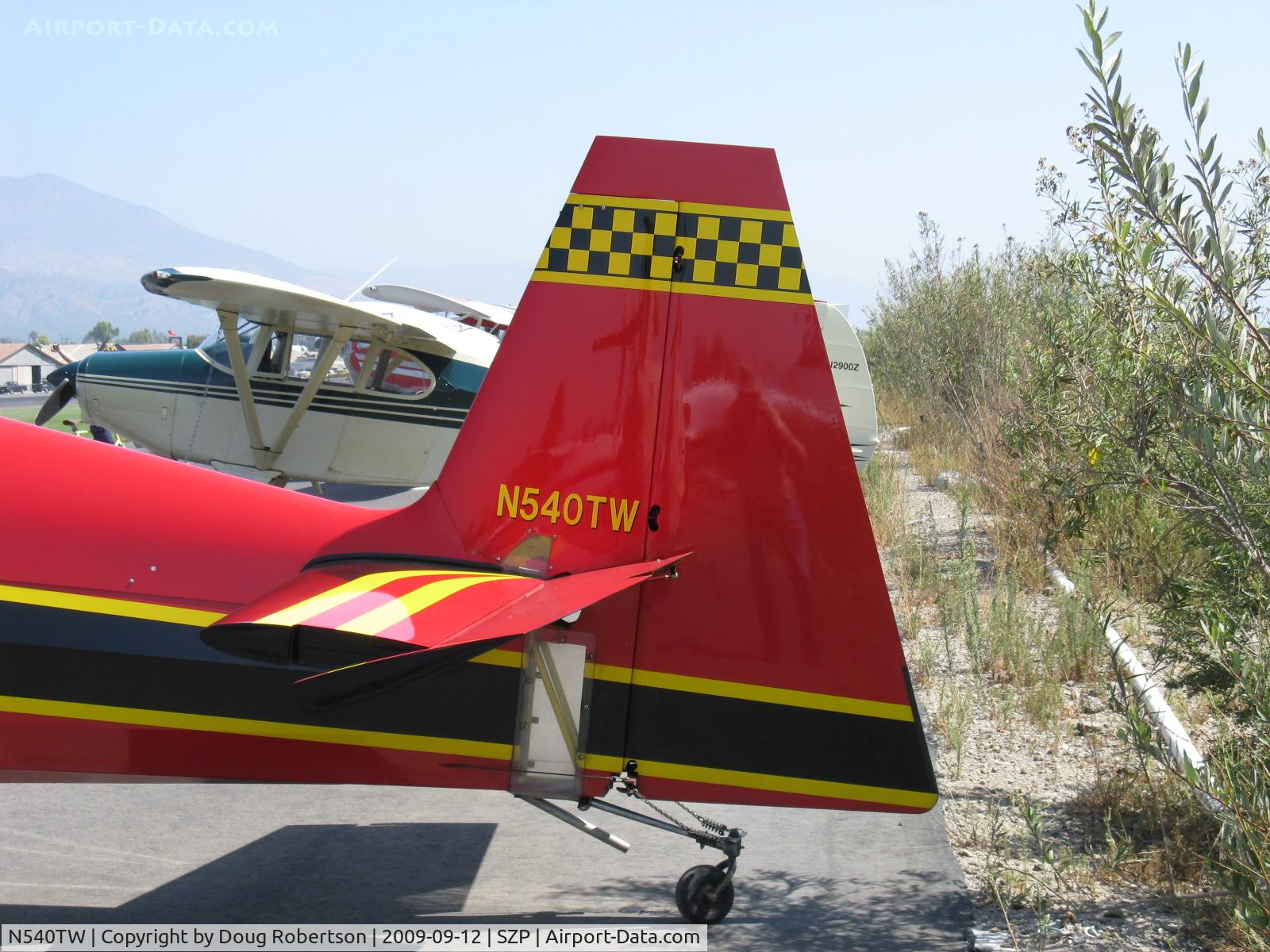 N540TW, 2003 Zivko Edge 540TK C/N 2016, 2003 Witmer EDGE 540-TK, Lycoming AEIO-540 300 Hp, checkerboard tail