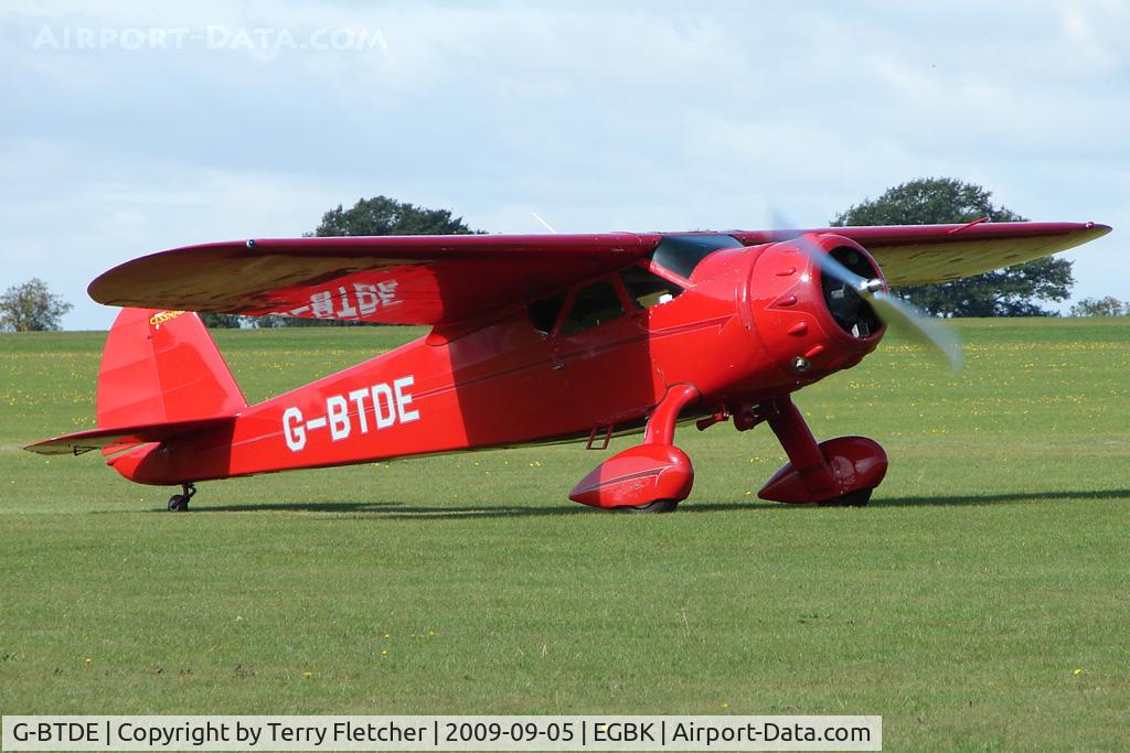 G-BTDE, 1940 Cessna C-165 Airmaster C/N 551, Visitor to the 2009 Sywell Revival Rally