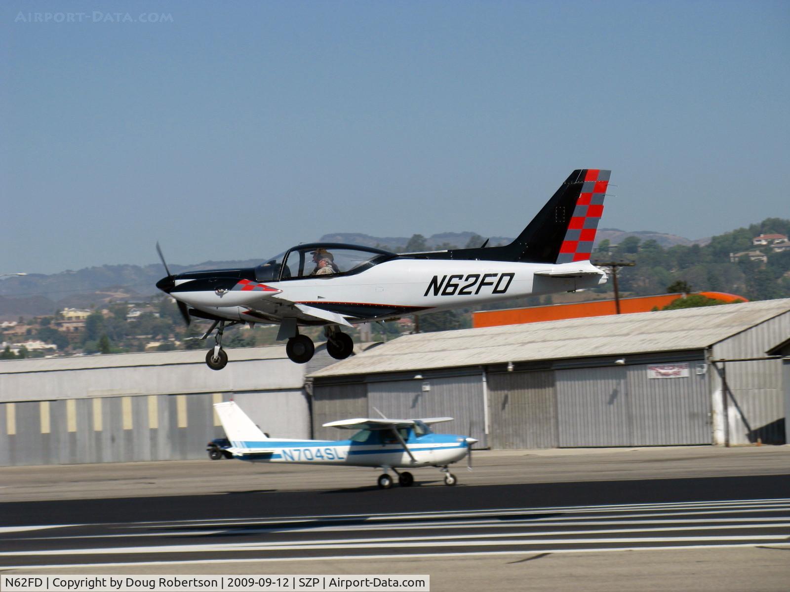N62FD, 1983 SIAI-Marchetti F-260C C/N 720, 1983 SIAI-Marchetti SF.260C, Lycoming O-540-E4A5 260 Hp, on final Rwy 22