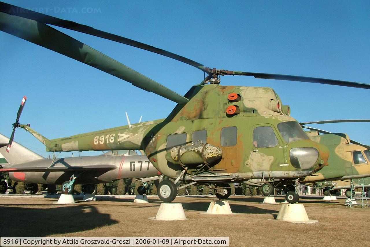 8916, 1984 Mil (PZL-Swidnik) Mi-2 C/N 518916104, Kecel Military technical park, Hungary