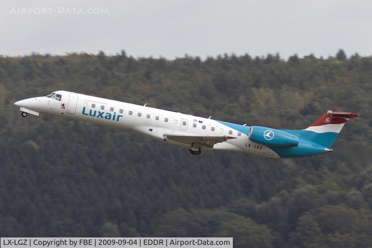 LX-LGZ, 2000 Embraer EMB-145LU (ERJ-145LU) C/N 145258, whisky departure RW27