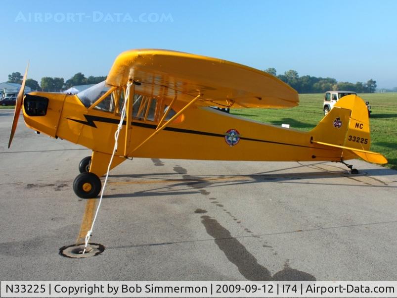 N33225, 1940 Piper J3F-65 C/N 5900, MERFI fly-in - Urbana, Ohio