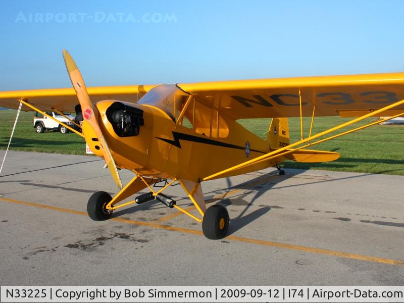 N33225, 1940 Piper J3F-65 C/N 5900, MERFI fly-in - Urbana, Ohio