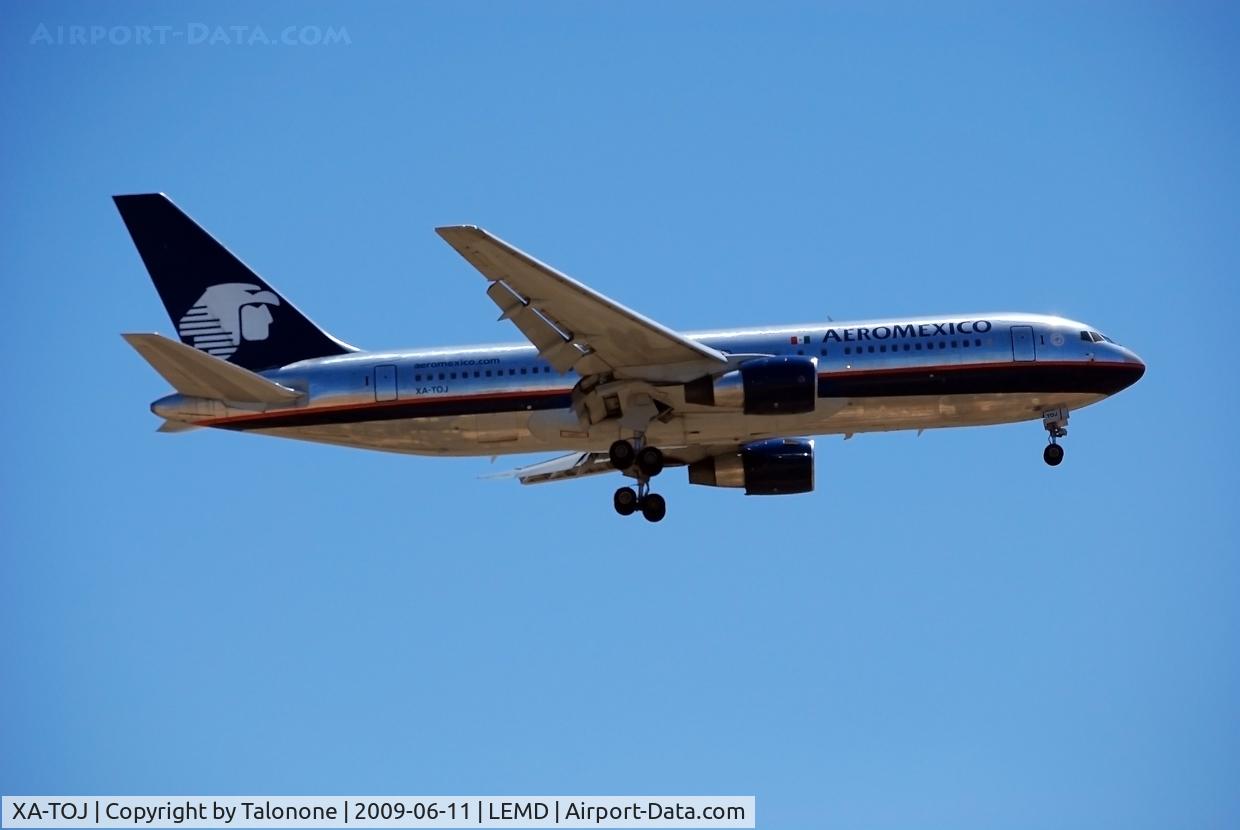 XA-TOJ, 1990 Boeing 767-283/ER C/N 24727, On final at LEMD