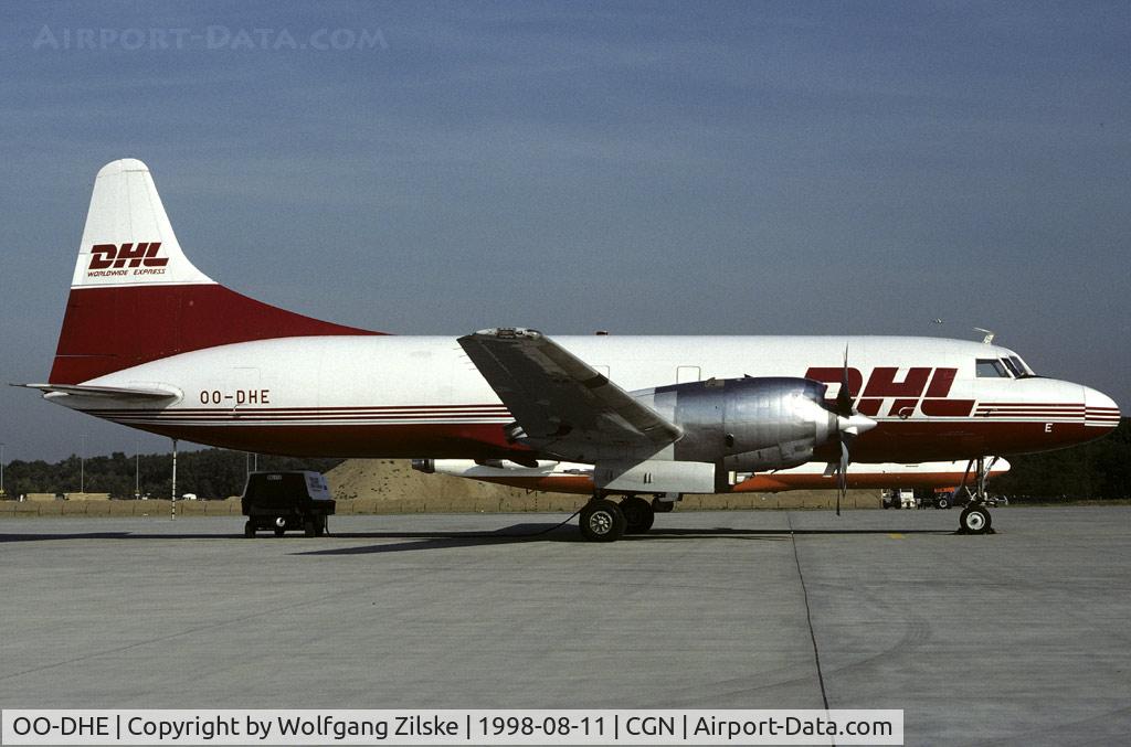 OO-DHE, 1953 Convair 580(F) C/N 052/080, visitor