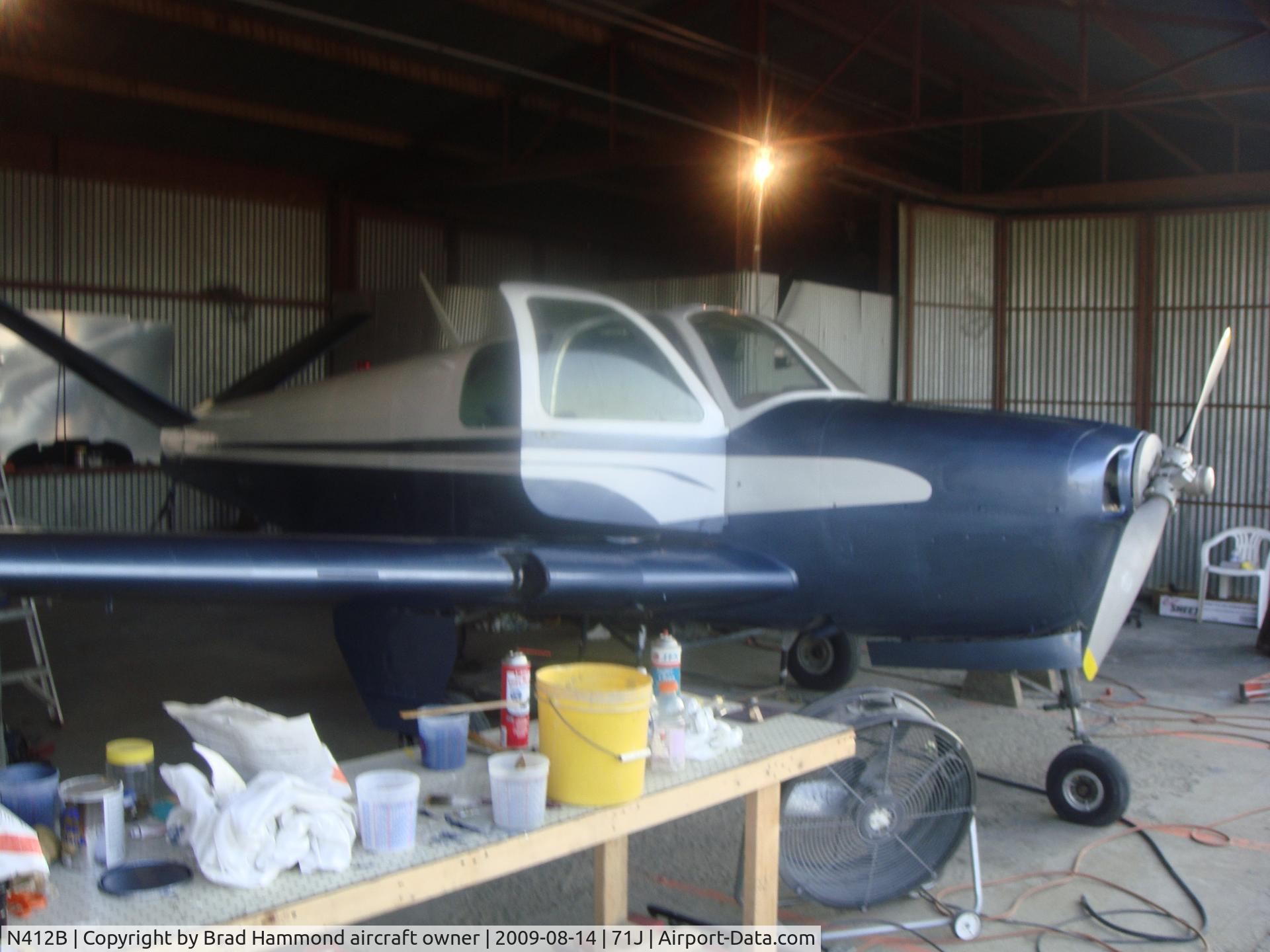 N412B, 1948 Beech 35 Bonanza C/N D-1418, Her new paint job, looking for any vintage pics of this aircraft