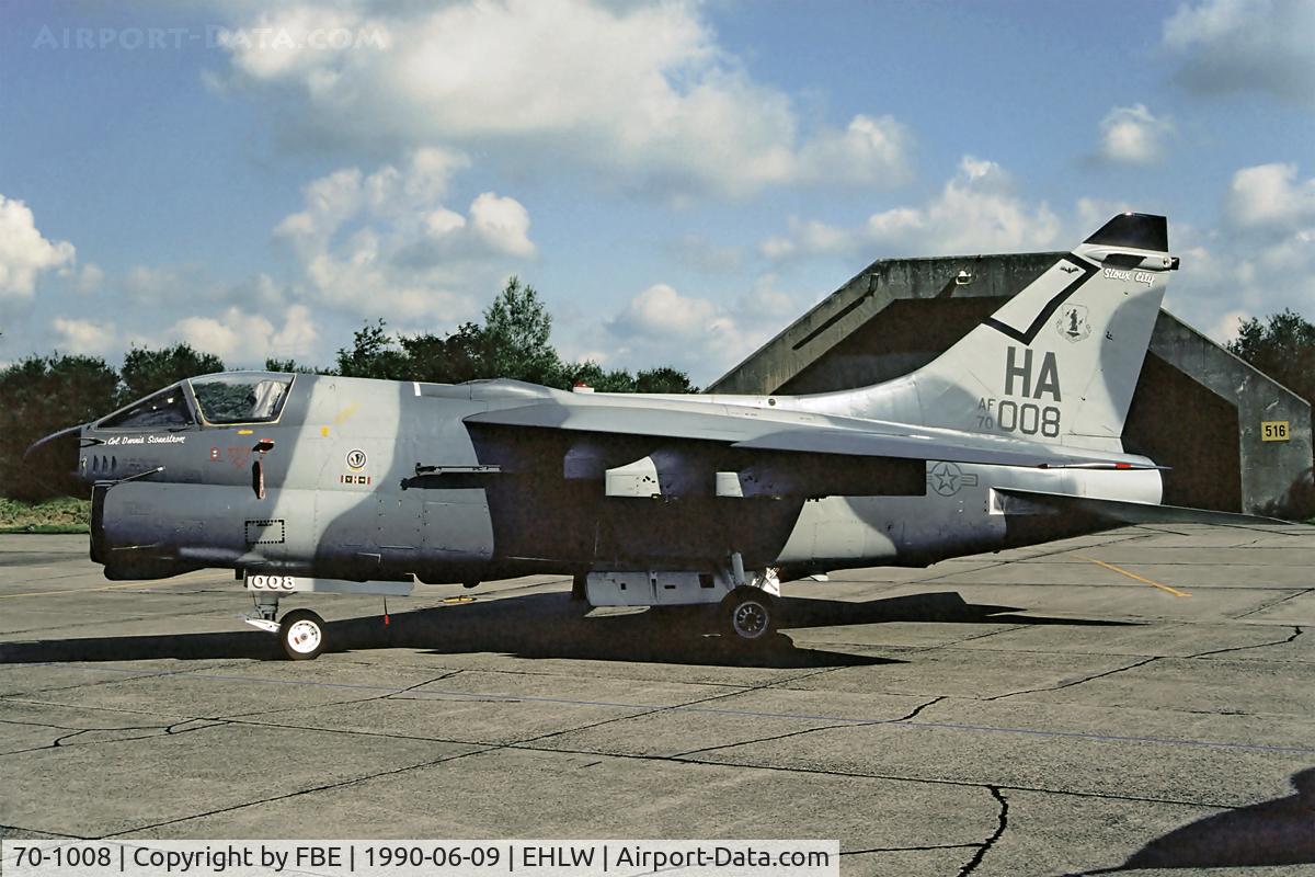 70-1008, 1970 LTV A-7D Corsair II C/N D-154, LTV A-7D Iowa ANG