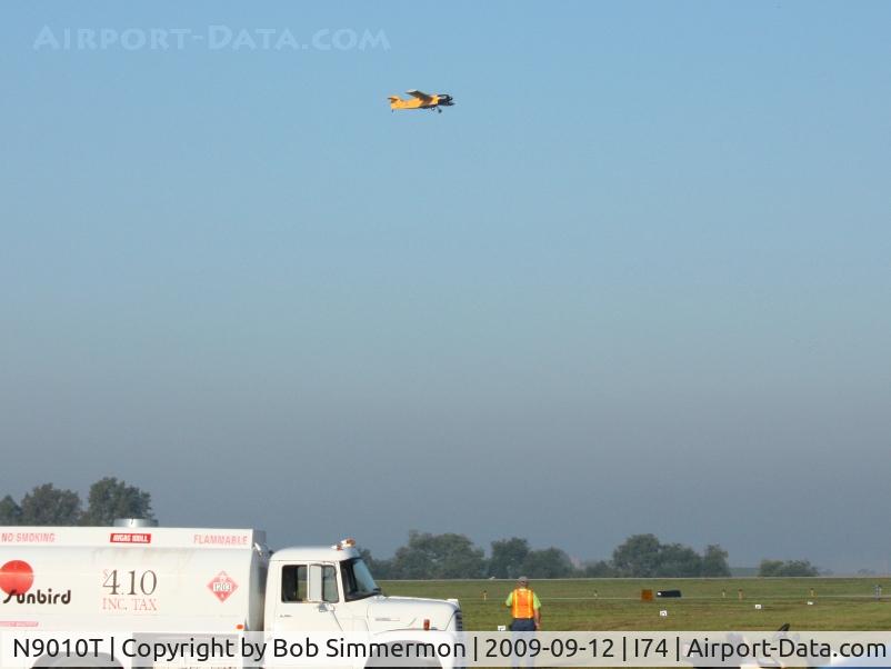 N9010T, Flower Roger P J D C/N 01, Overflying MERFI fly-in at Urbana, Ohio.