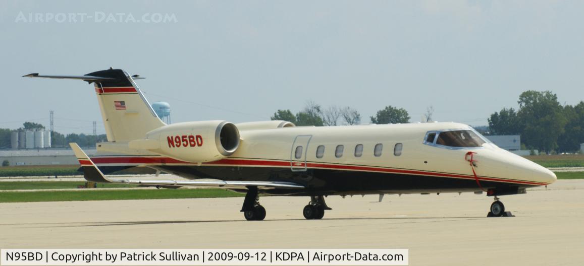 N95BD, 2001 Learjet 60 C/N 232, On the ramp, DuPage Airport, IL