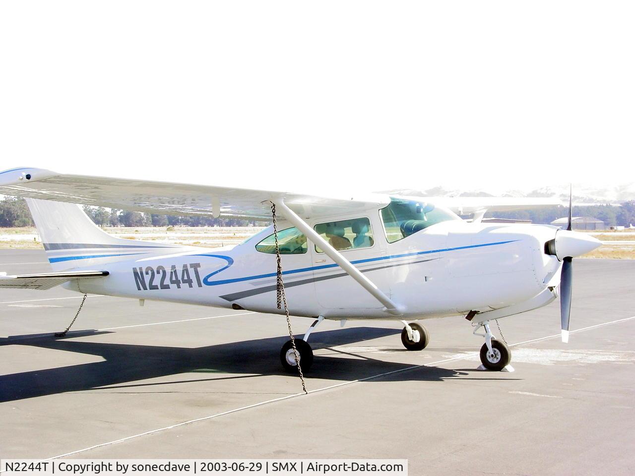 N2244T, 1977 Cessna R182 Skylane RG C/N R18200004, Early R182 with new paint