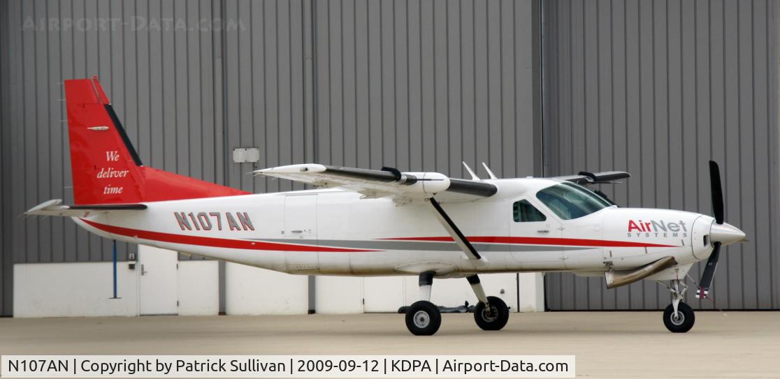 N107AN, 2002 Cessna 208B C/N 208B0993, On the ramp DuPage Airport, IL