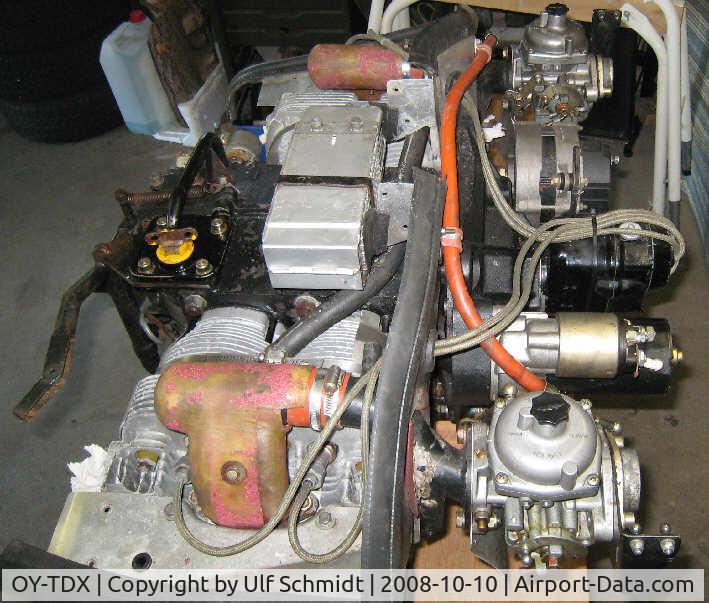 OY-TDX, 1984 Hoffmann H-36 Dimona C/N 3638, Motor before