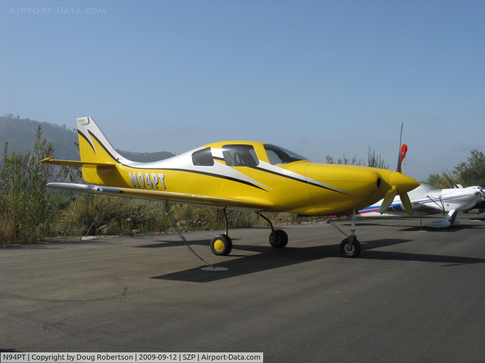 N94PT, 2006 Lancair IV C/N LIV-494, 2006 Tackabury LANCAIR IV, Continental TSIO-550 350 Hp, Light Speed Engrg. plasma ignition, CS 3-blade prop, retractible gear, glass panel, dual side stick control. The Screaming Yellow Zonker won the EAA Cross-Country Race-AirVenture 2008.