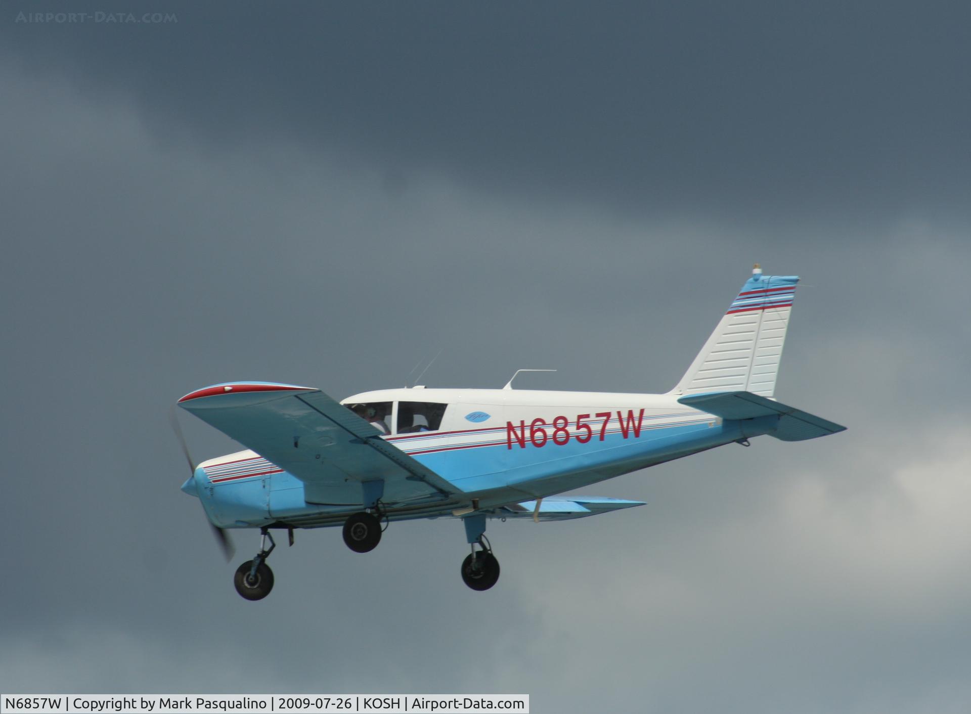 N6857W, 1965 Piper PA-28-140 Cherokee C/N 28-21013, Piper PA-28-140