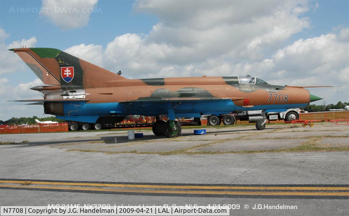 N7708, 1973 Mikoyan-Gurevich MiG-21MF C/N 7708, at 2009 Sun N' Fun