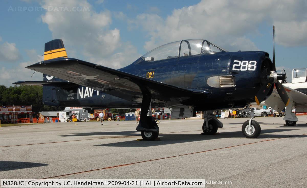 N828JC, 1955 North American T-28B Trojan C/N 219-11, at  Sun N' Fun 2009