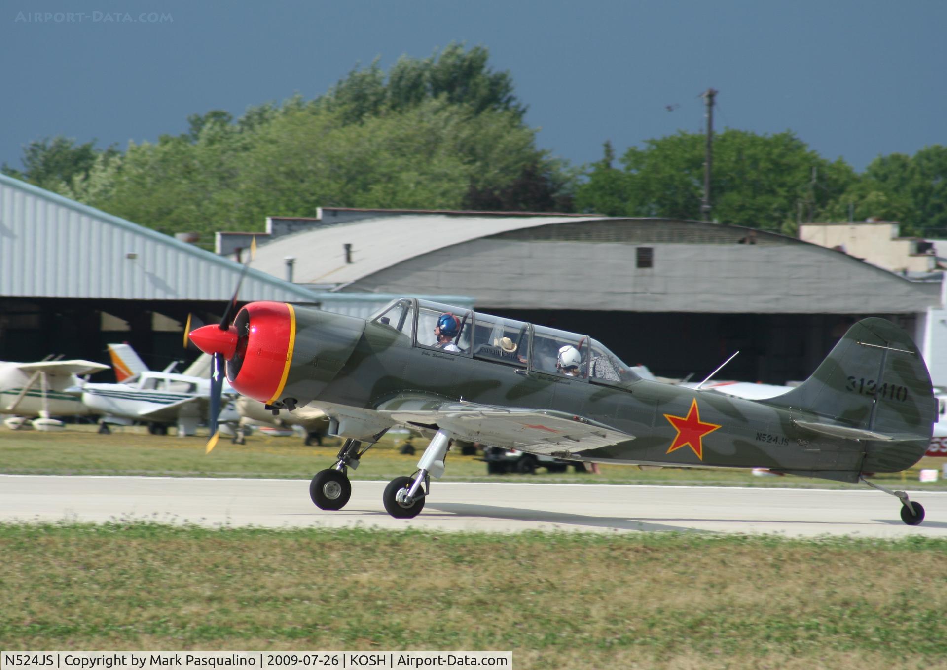 N524JS, 2003 Yakovlev (Aerostar) Yak-52TW C/N 0312410, YAK-52TW