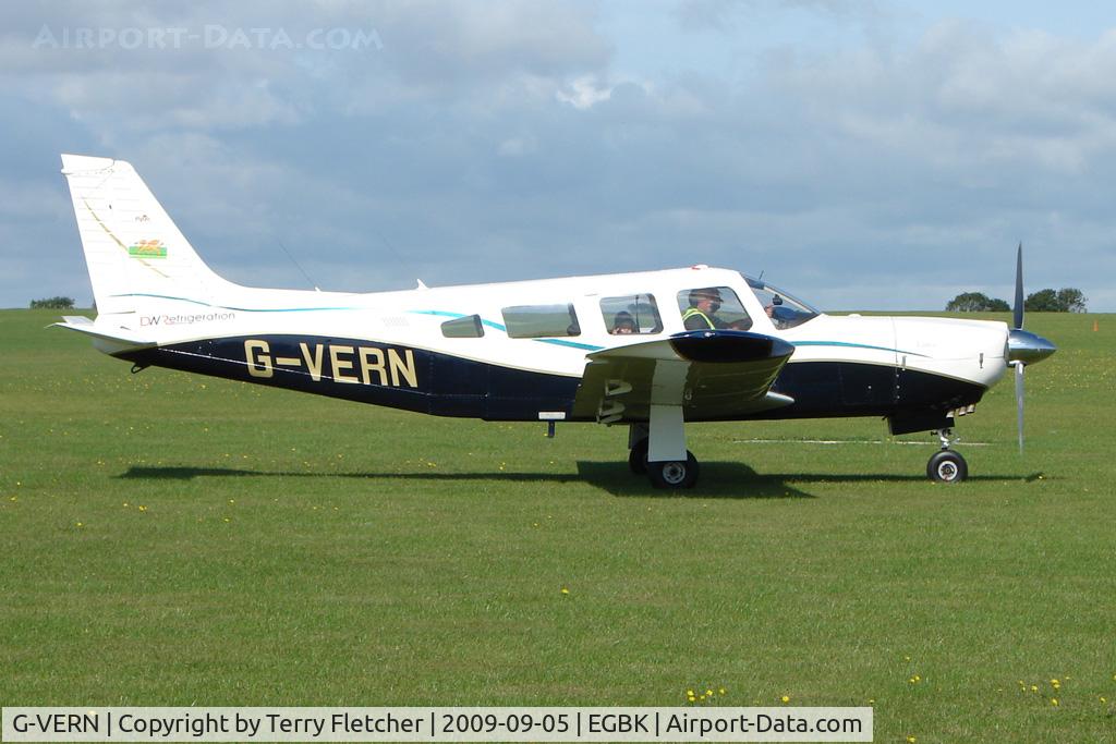 G-VERN, 1976 Piper PA-32R-300 Cherokee Lance C/N 32R-7680151, Visitor to the 2009 Sywell Revival Rally