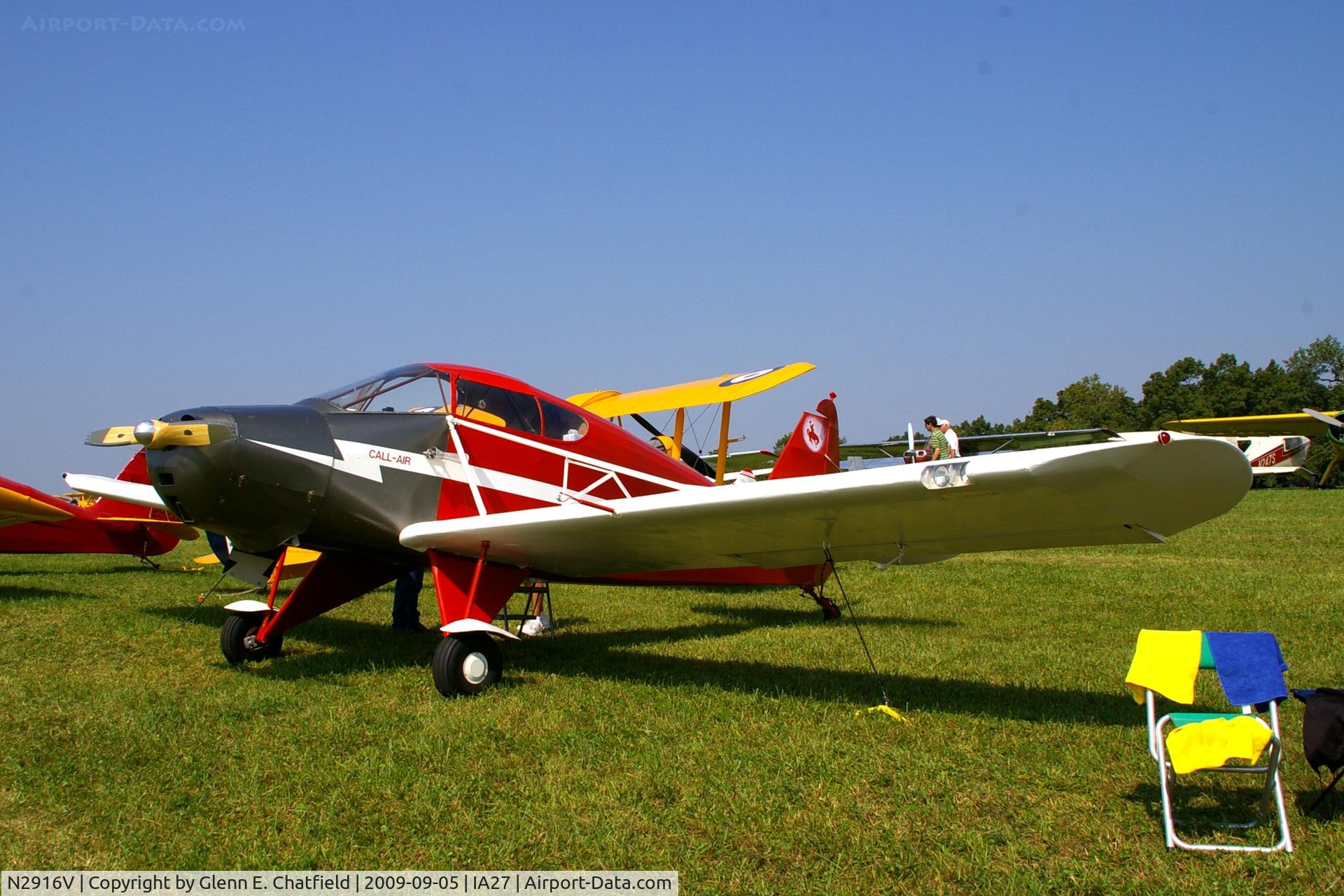 N2916V, 1951 Callair A-2 C/N 132, At the Antique Airplane Association Fly In