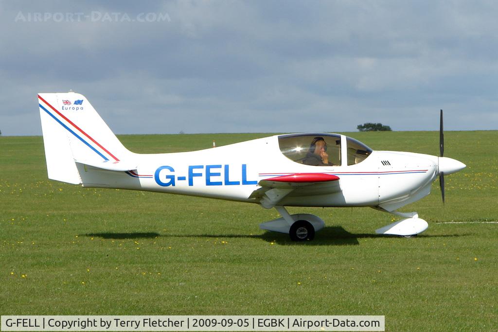 G-FELL, 1998 Europa XS Tri-Gear C/N PFA 247-13208, Visitor to the 2009 Sywell Revival Rally