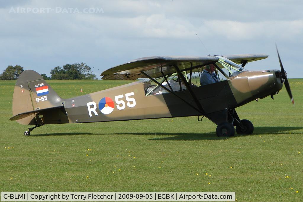 G-BLMI, 1952 Piper L-18C Super Cub (PA-18-95) C/N 18-2066, Visitor to the 2009 Sywell Revival Rally