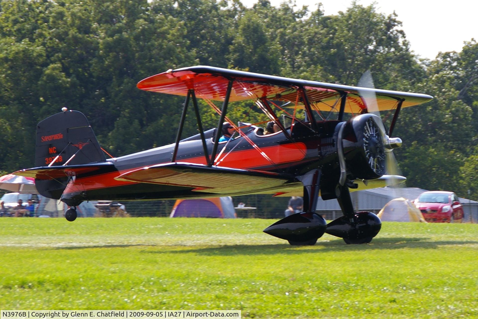 N3976B, 1941 Boeing E75N1 C/N 75-8709, At the Antique Airplane Association Fly In. N2S-5 43615