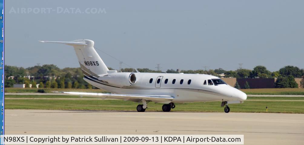 N98XS, 1995 Cessna 650 Citation VII C/N 650-7058, DuPage arrival headed to the hangar