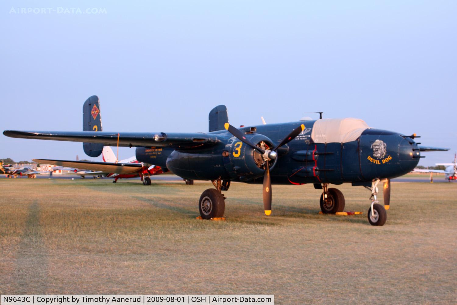 N9643C, 1944 North American B-25J Mitchell Mitchell C/N 108-47512, 1944 North American B-25J, c/n: 44-86758