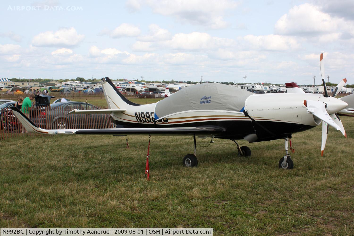 N992BC, 2007 Lancair Propjet C/N LIV-576-SFB-DO, 2007 LANCAIR IV-P PROPJET, c/n: LIV-576-SFB-DO