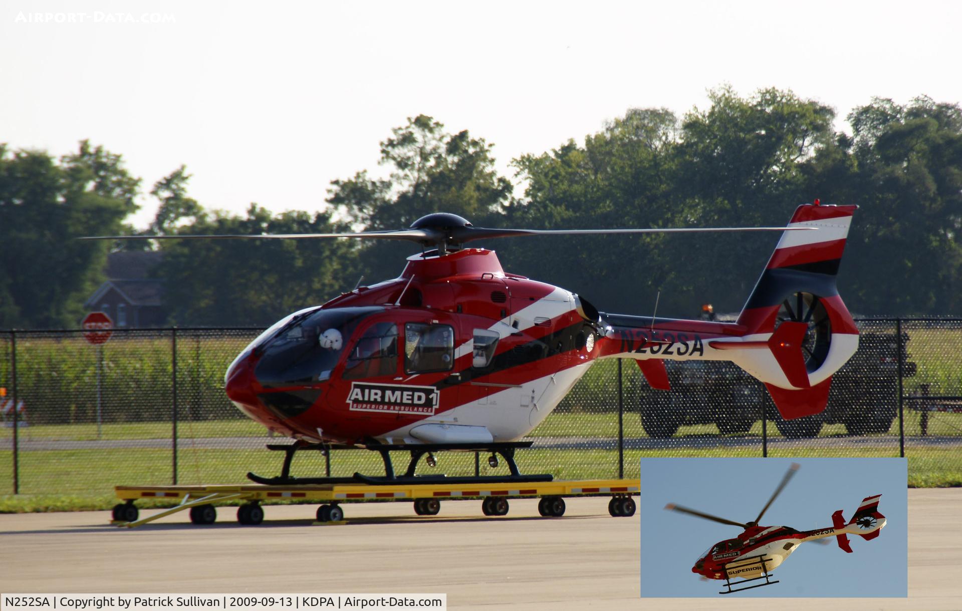 N252SA, 2008 Eurocopter EC-135P-2+ C/N 0707, Superior Airmed 1 on the landing pad