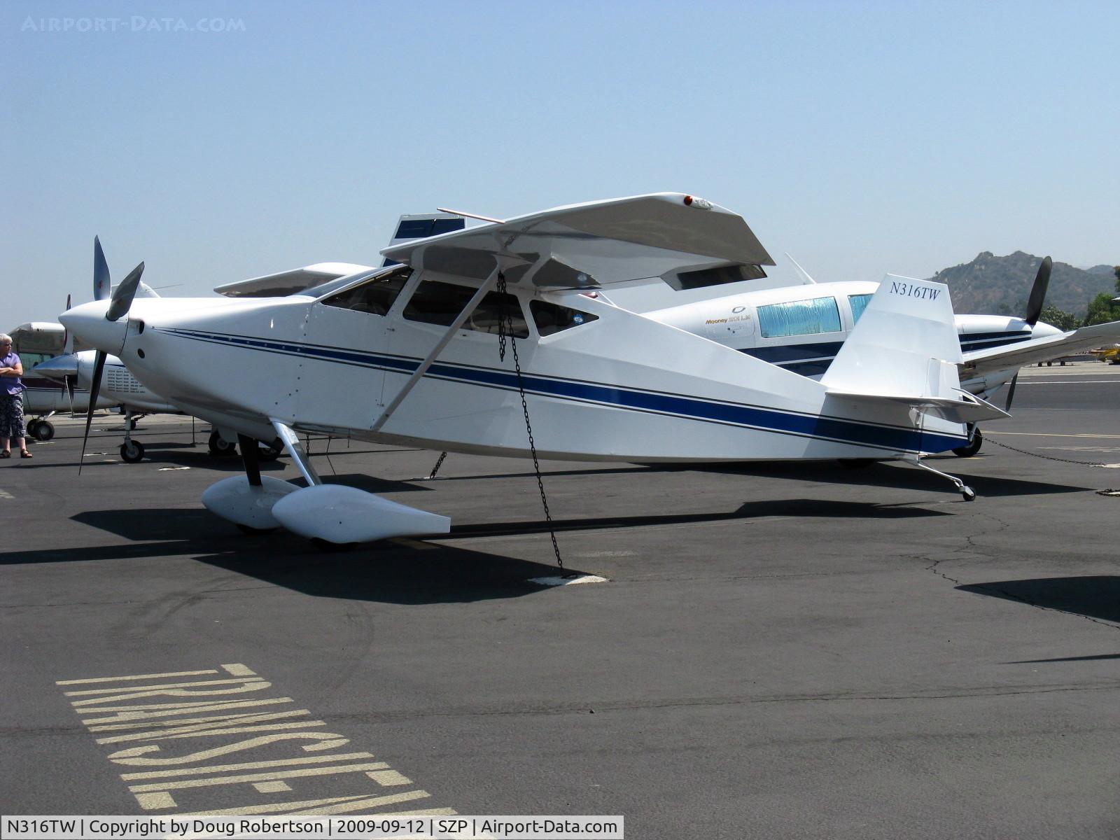 N316TW, 2006 Wittman W-10 Tailwind C/N 1206JR, 2006 Rust TAILWIND W10, Lycoming O-320