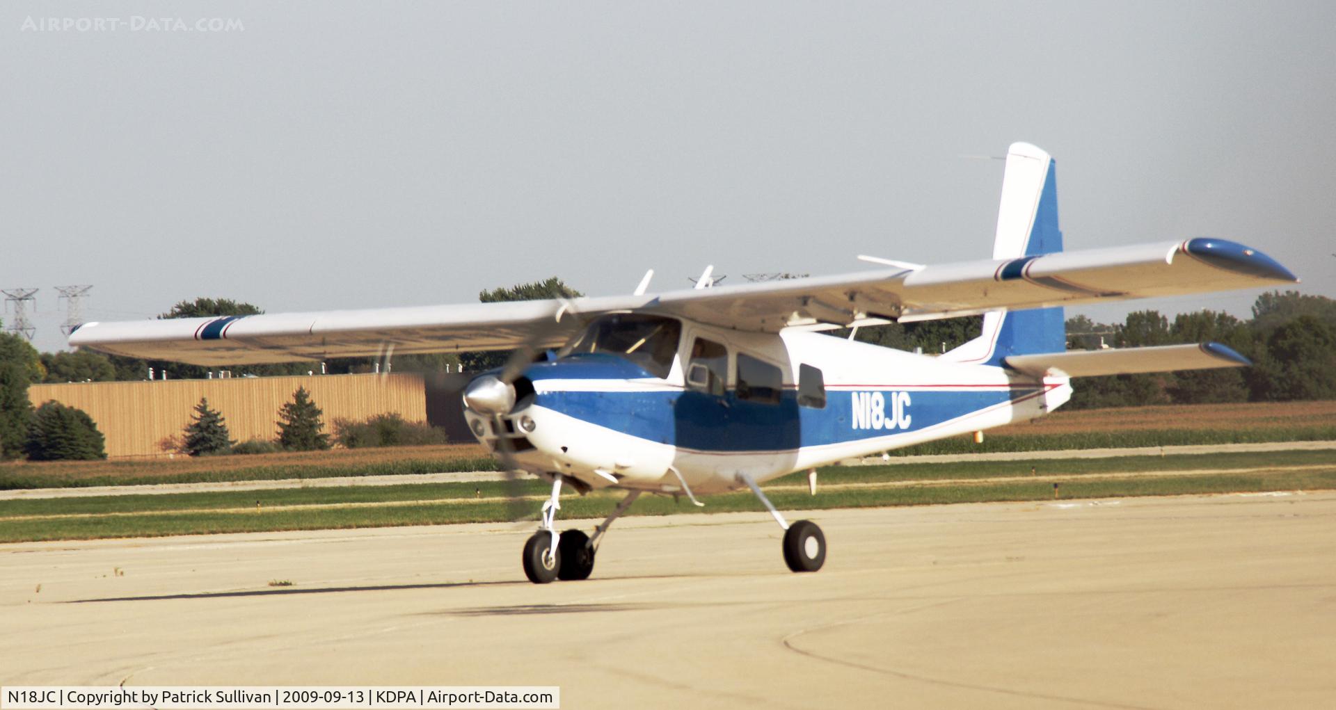 N18JC, 1974 Helio HT-295 Super Courier C/N 1719, Winged Vision Courier makes a delivery