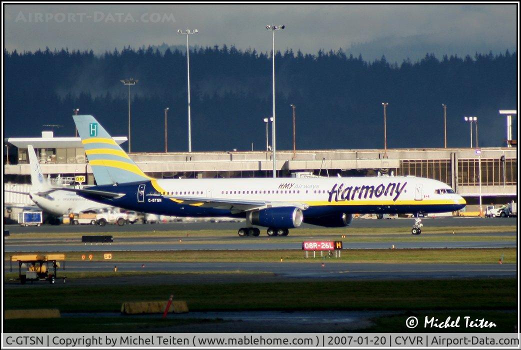 C-GTSN, 1990 Boeing 757-28A C/N 24543, Harmony Airways