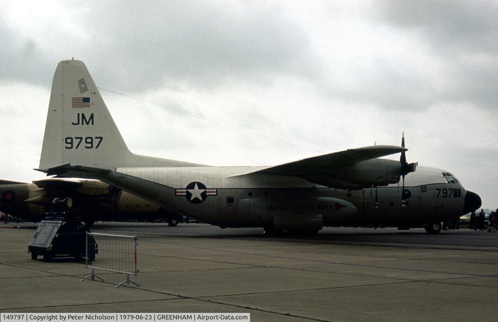 149797, Lockheed C-130F Hercules C/N 282-3666, Another view of the VR-24 C-130F Hercules at the 1979 Intnl Air Tattoo at RAF Greenham Common.