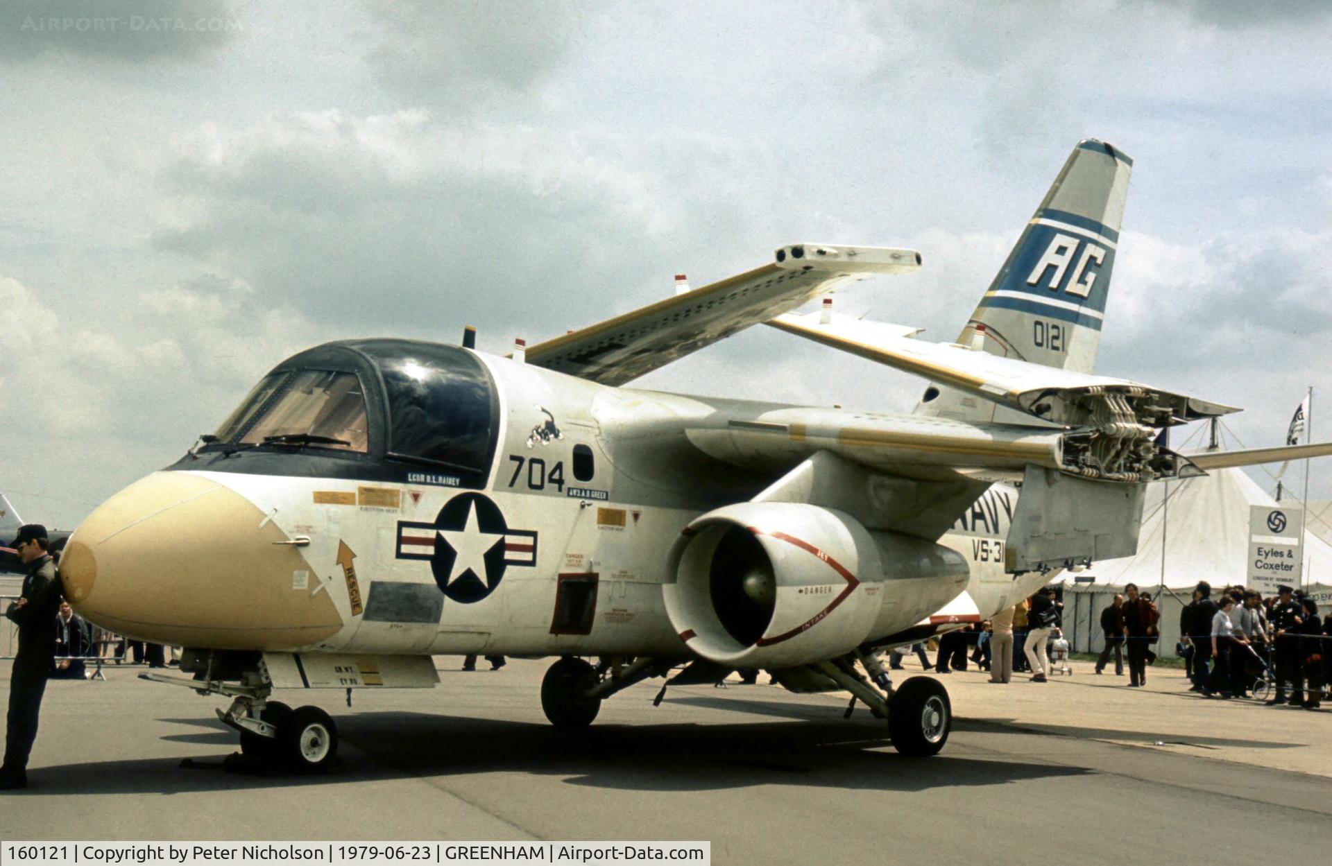 160121, Lockheed S-3A Viking C/N 394A-1103, S-3A Viking of VS-31 at the 1979 Intnl Air Tattoo at RAF Greenham Common.