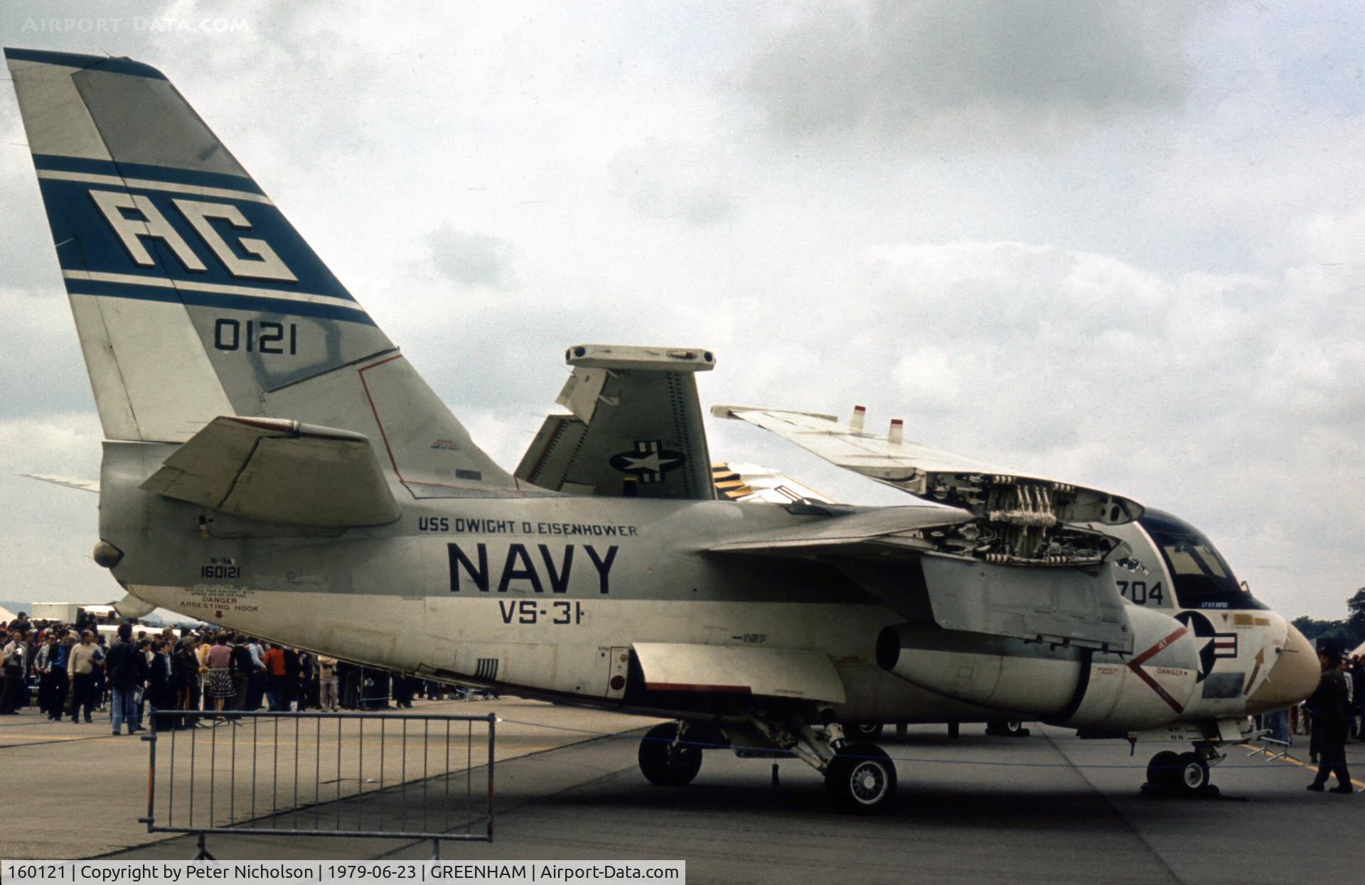 160121, Lockheed S-3A Viking C/N 394A-1103, Another view of the VS-31 S-3A Viking on display at the 1979 Intnl Air Tattoo at RAF Greenham Common.