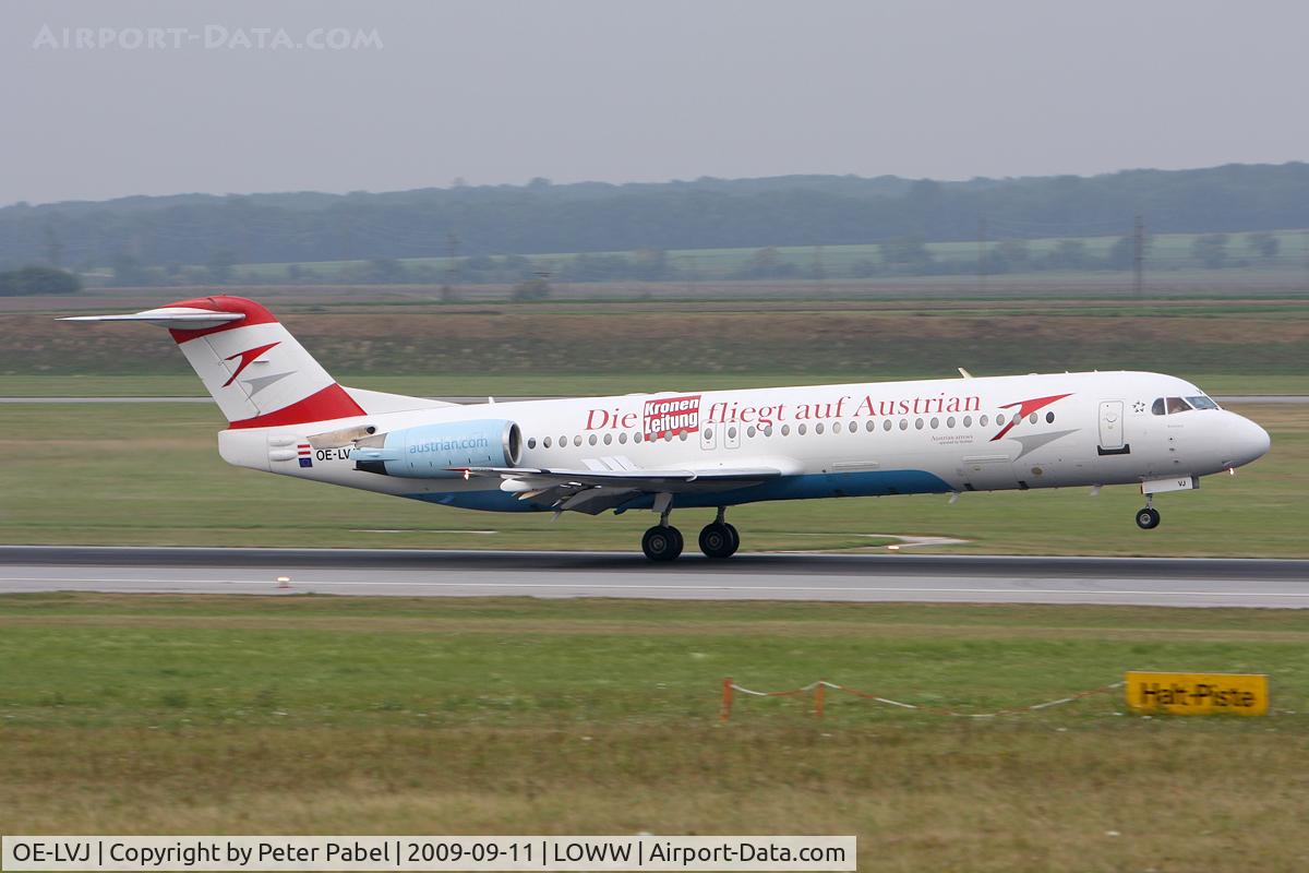 OE-LVJ, 1991 Fokker 100 (F-28-0100) C/N 11359, VIE09