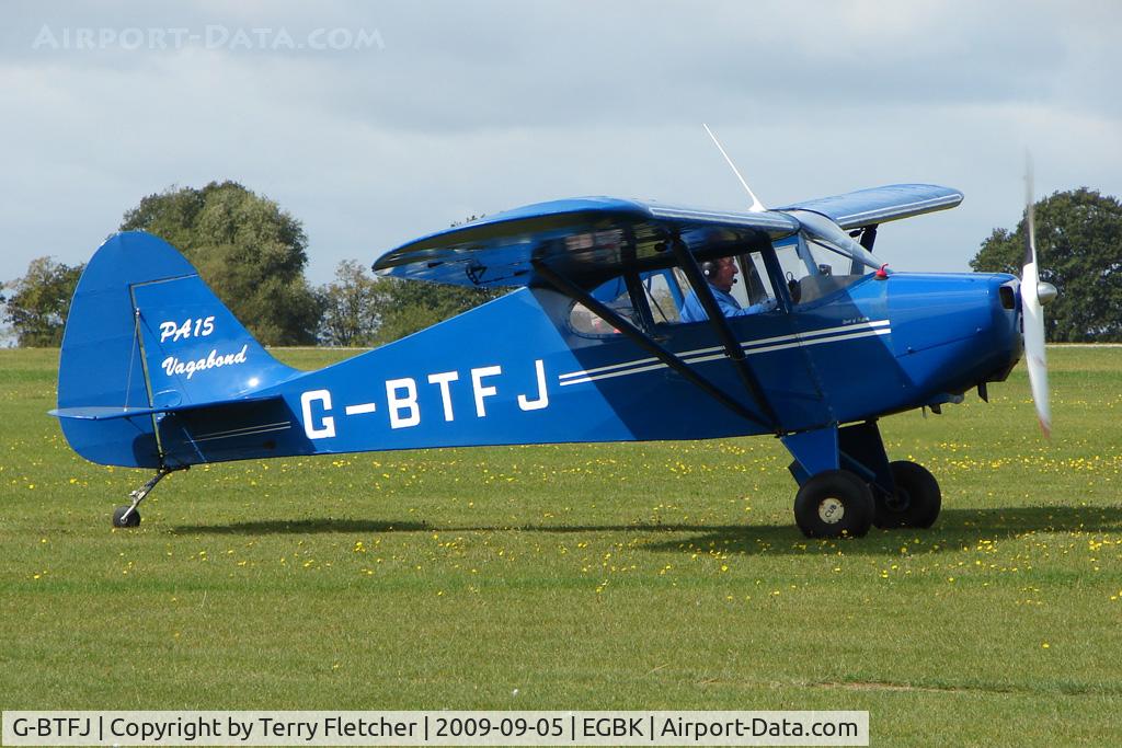 G-BTFJ, 1948 Piper PA-15 Vagabond Vagabond C/N 15-159, Visitor to the 2009 Sywell Revival Rally