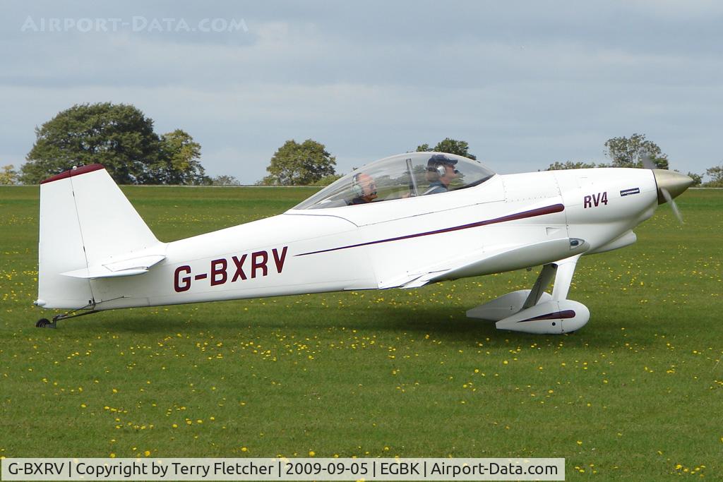 G-BXRV, 2002 Vans RV-4 C/N PFA 181-12482, Visitor to the 2009 Sywell Revival Rally