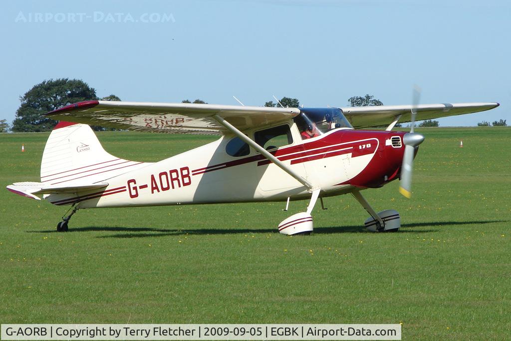 G-AORB, 1952 Cessna 170B C/N 20767, Visitor to the 2009 Sywell Revival Rally