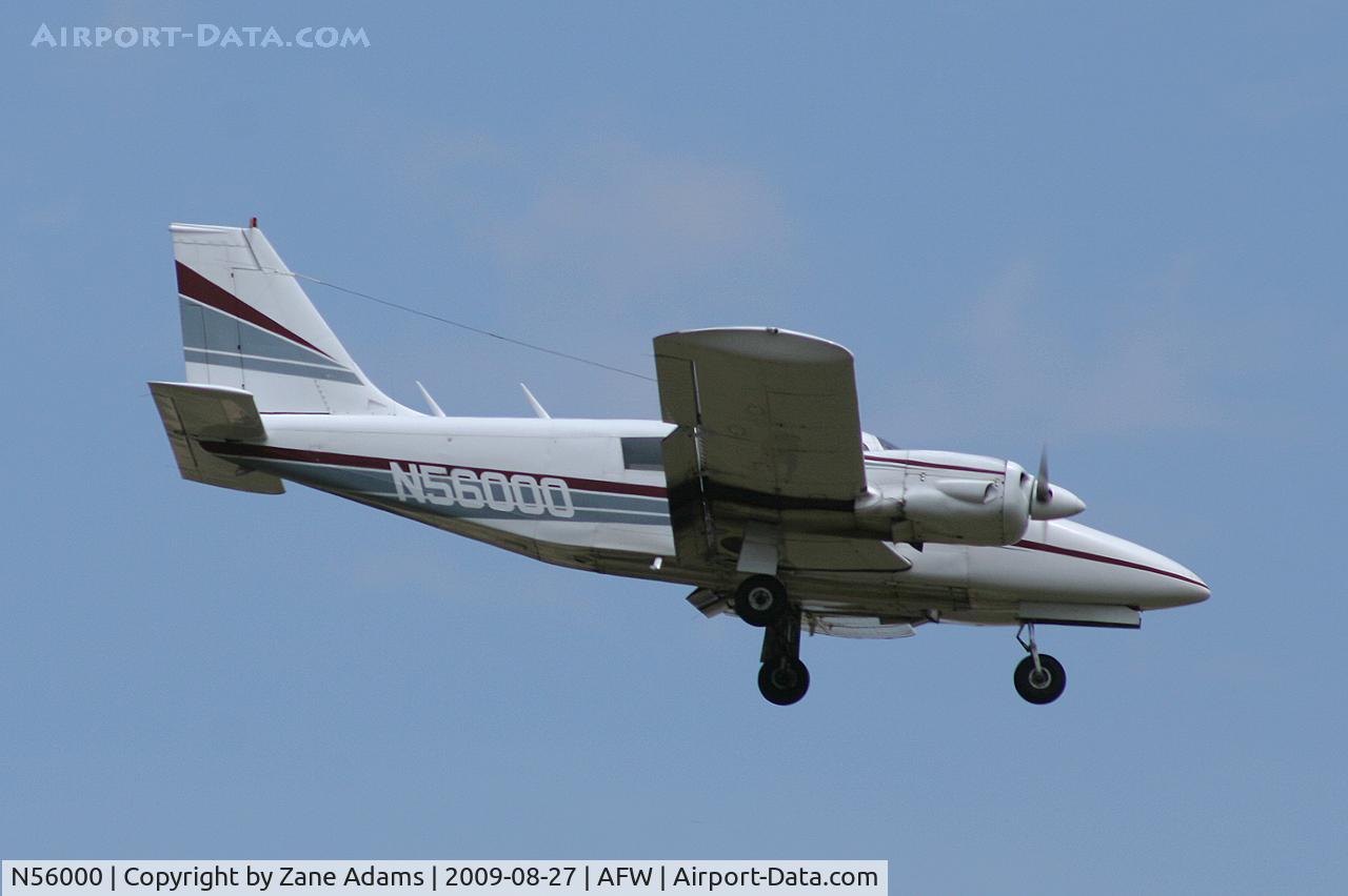 N56000, 1973 Piper PA-34-200 C/N 34-7350270, Landing at Alliance Fort Worth