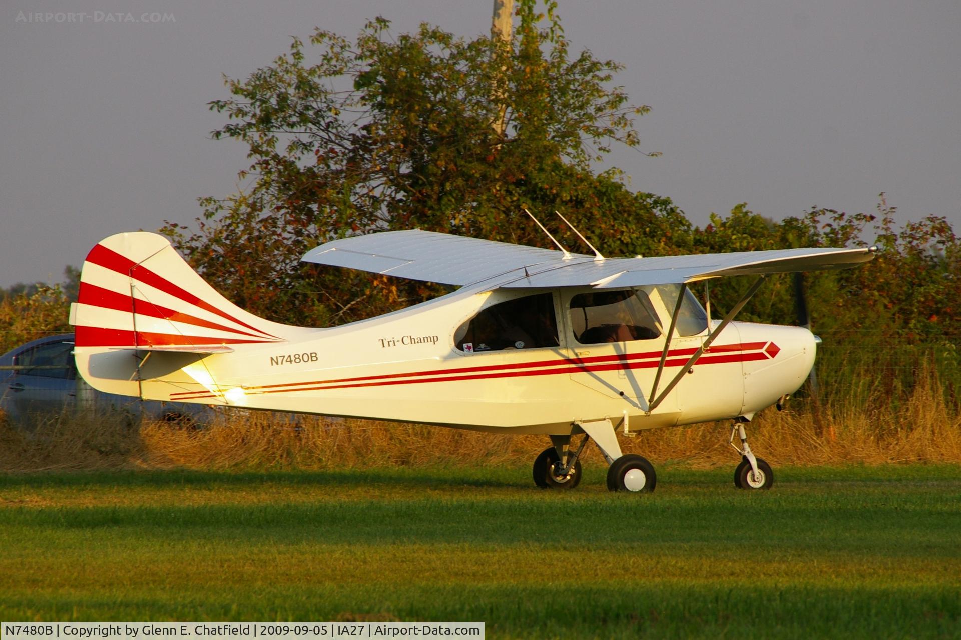 N7480B, 1957 Champion Aeronca 7FC C/N 7FC-2, At the Antique Airplane Association Fly In.