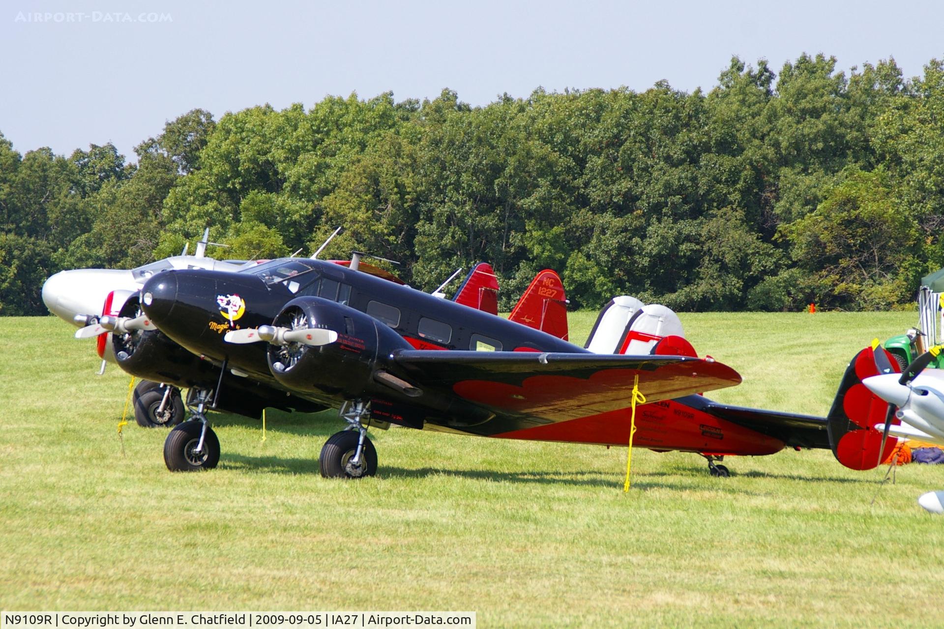 N9109R, 1943 Beech C18S (AT-7C) C/N 4383 (5676), At the Antique Airplane Association Fly In