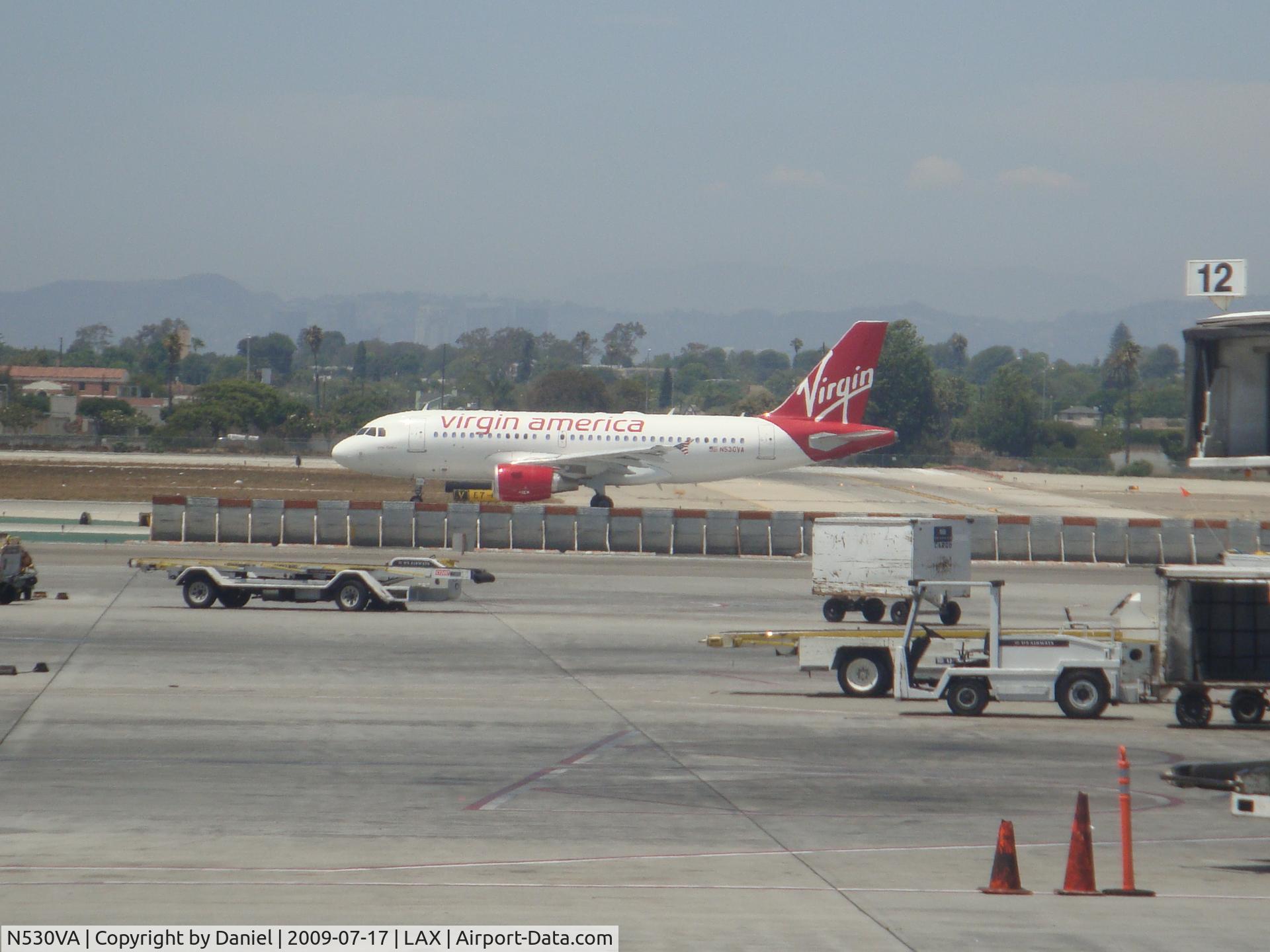 N530VA, 2008 Airbus A319-115 C/N 3686, Taxing for take off.