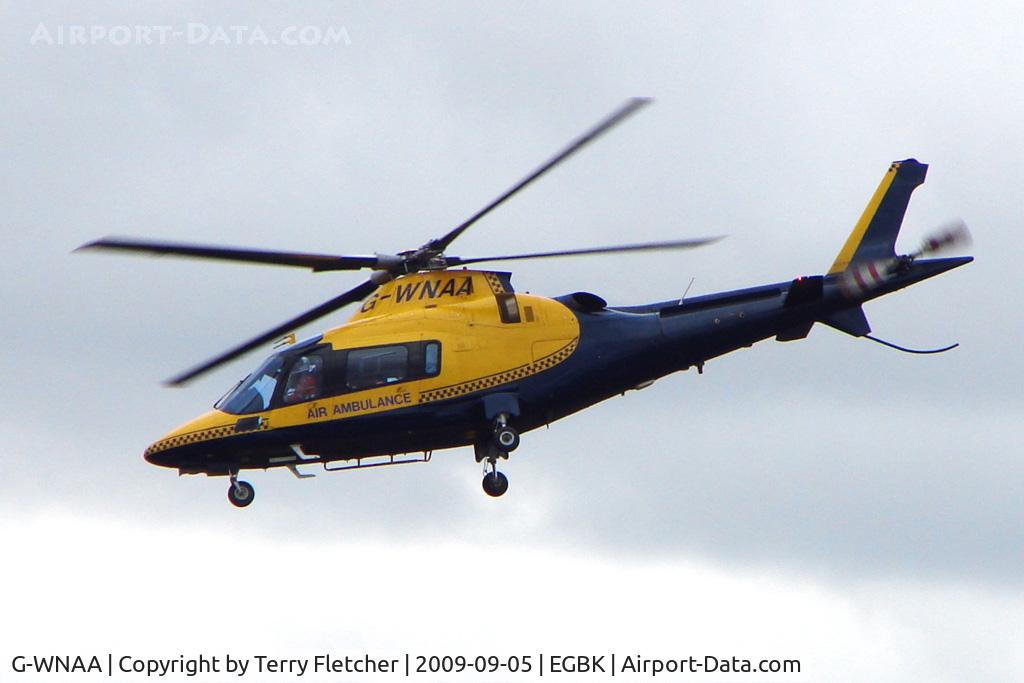 G-WNAA, 2000 Agusta A-109E Power C/N 11090, Brief Visitor to the 2009 Sywell Revival Rally